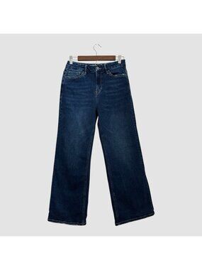 Mica Women’s Size 27 US Wide Leg Jeans High Rise Stretch Dark Wash Denim